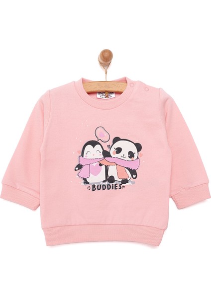 Basic Kız Az Şardonlu Sweatshirt Kız Bebek