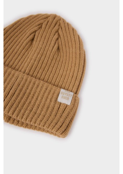 Erkek Bebek Dokuma Etiketli Triko Bere Y6262A225WN fiyatları