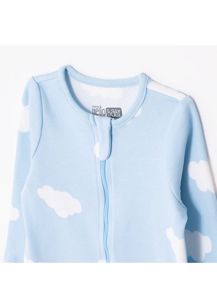 Yenidoğan Erkek Bebek Patikli Tulum Fermuarlı Bisiklet Yaka Uzun Kol Patikli modelleri