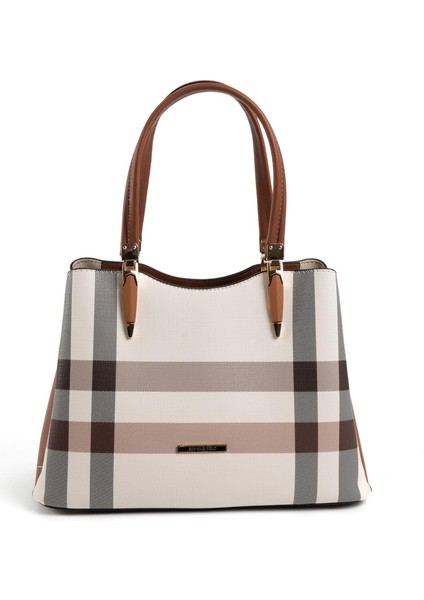 Krem - Taba SP1205 Kadın El Çantası