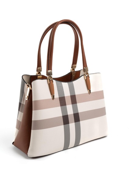 Krem - Taba SP1205 Kadın El Çantası modelleri