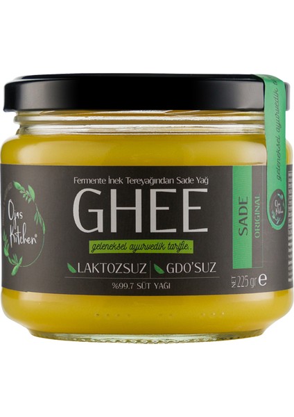 2 Li Sade Ghee & Acılı Çeşnili Ghee Sade Yağ 225 gr -Laktozsuz Kazeinsiz Gdo' Suz fiyatları
