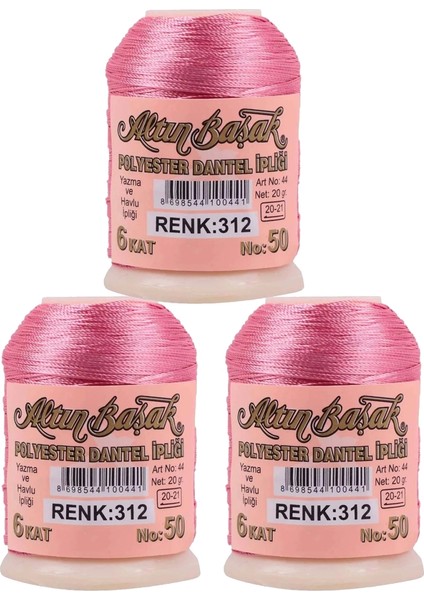 3 Adet Altınbaşak Oya ve Dantel Ipi 20 gr - - No: 600 - 312 - 363 indirimleri