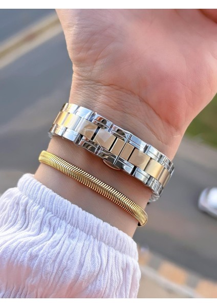 Çelik Kordon Kararma Renk Atma Yapmaz 3 Atm Suya Dayanıklı Kadın Kol Saati BTJ.YN.10042.5 modelleri