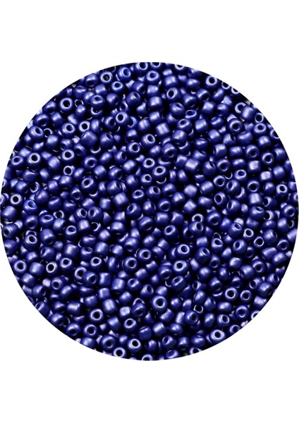 Lacivert Renk 4 mm Yaklaşık 220 Adet/20 Gram Cam Boncuk Oya Yazma Bileklik ve Kolye fiyatları