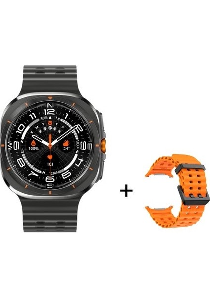 Ultra Amoled Ekran Akıllı Saat 2 Kordonlu Titanyum Grey 46MM modelleri