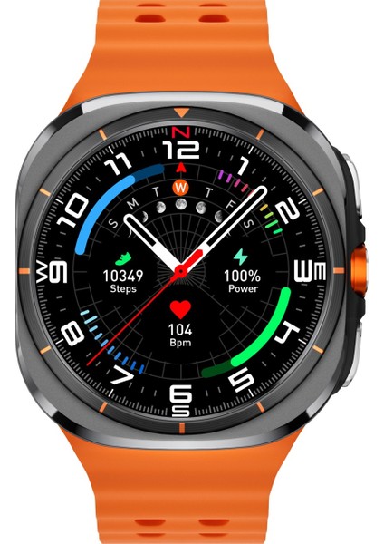 Ultra Amoled Ekran Akıllı Saat 2 Kordonlu Titanyum Grey 46MM
