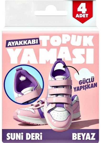 Beyaz Ayakkabı Tamir Yaması , 4 Adet Sunni Deri Topuk Yaması Kendinden Yapışkanlı fiyatları