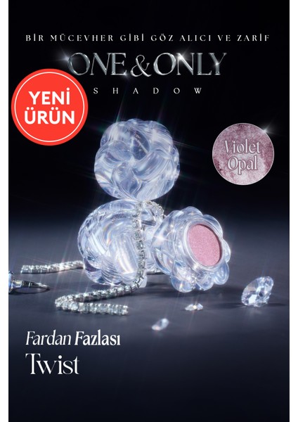 Yansımalı Krem Dokulu Çok Amaçlı Tekli Far Muzıgae Mansıon One&only Shadow Twist (Violet Opal)