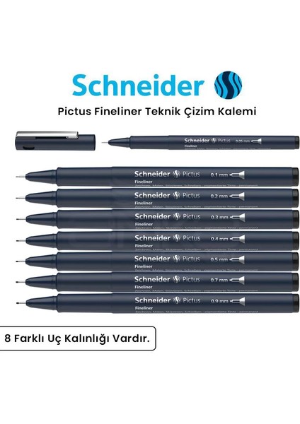 Pictus Fineliner Teknik Çizim Kalemi