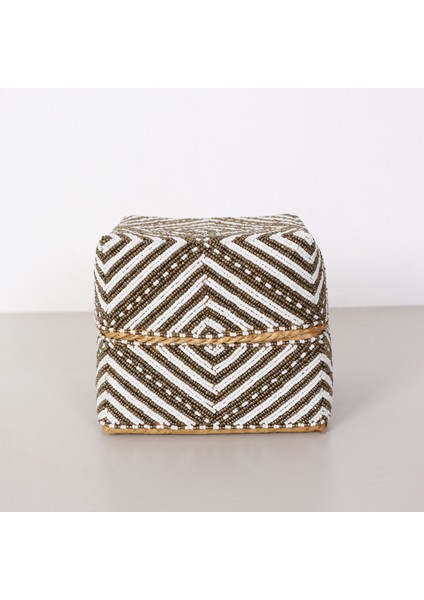 Mylamp Bali Mocha Boncuklu Bambu Saklama Kutusu L