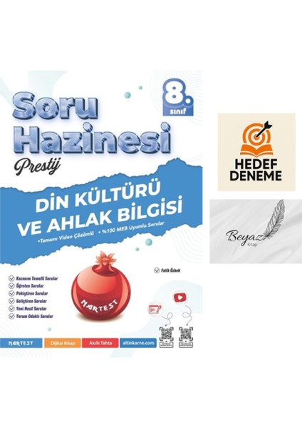 Nartest 8.sınıf Din Kültürü ve Ahlak Bilgisi Soru Hazinesi Hedef Deneme