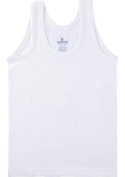 Erkek Çocuk Oval Yaka Pamuklu Süprem Atlet 6'lı Paket 2200 Beyaz fırsatları