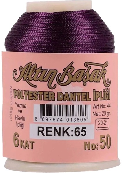 3 Adet Altınbaşak Oya ve Dantel Ipi 20 gr - - No: 065 modelleri