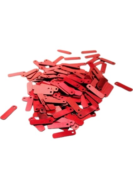 Kırmızı 15 x 5 mm Dantel Oya Yazma Halhal Abiye Pulu Lazer Kesim Pul 200 Adet / 8 Gram modelleri