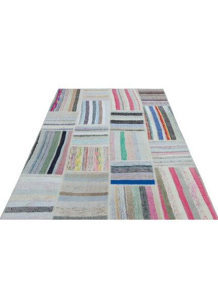 Girit Bej Çizgili Yün Modern Desenli Yün Hav Toz Vermez Leke Tutmayan Salon Yolluk Mutfak El Dokuma Halı fiyatları