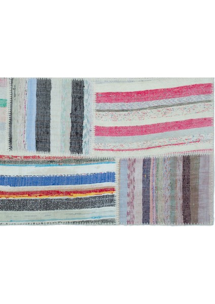 Girit Bej Çizgili Yün Modern Desenli Yün Hav Toz Vermez Leke Tutmayan Salon Yolluk Mutfak El Dokuma Halı modelleri