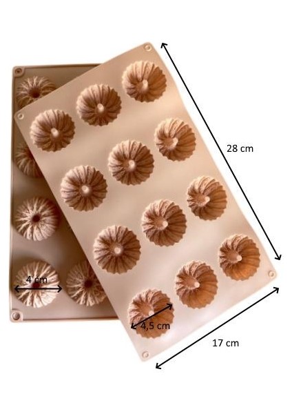 Silikon Kek Kalıbı Yuvarlak Desenli Tırtıklı fiyatları