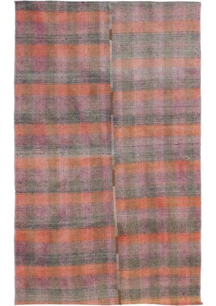 Teselya Bej Çizgili Yün Modern Desenli Yün Hav Toz Vermez Leke Tutmayan Salon Yolluk Mutfak El Dokuma Halı