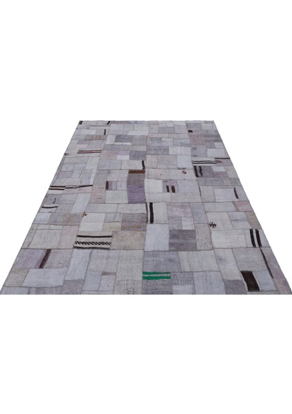 Iskece Bej Patchwork Yün Modern Desenli Yün Hav Toz Vermez Leke Tutmayan Salon Yolluk Mutfak El Dokuma Halı modelleri