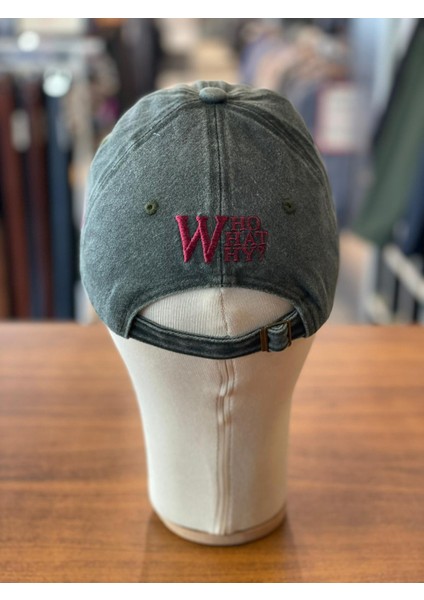 W Logo Vintage Yıkamalı Eskitme Cap Şapka modelleri