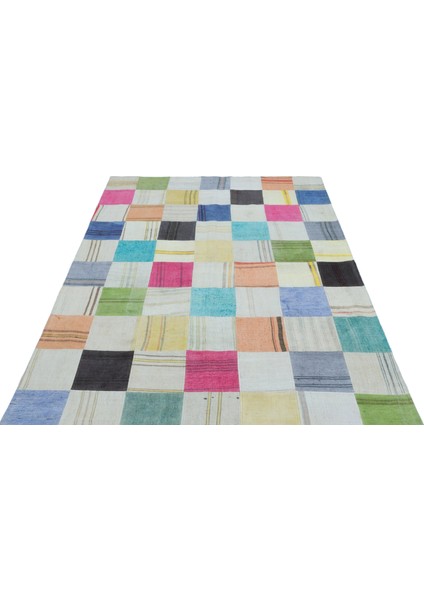 Girit Bej Çizgili Yün Modern Desenli Yün Hav Toz Vermez Leke Tutmayan Salon Yolluk Mutfak El Dokuma Halı modelleri