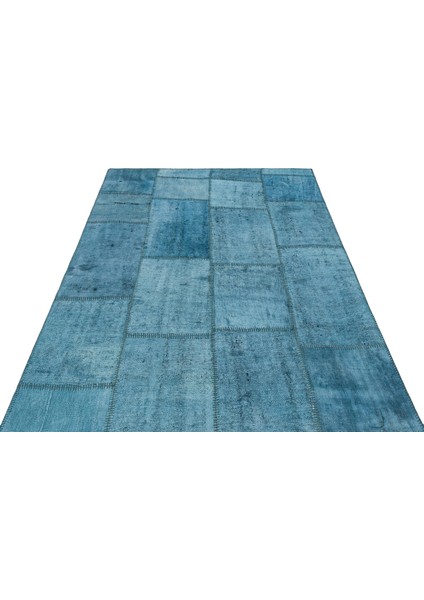 Iskece Turkuaz Eskitme Yün Modern Desenli Yün Hav Toz Vermez Leke Tutmayan Salon Yolluk Mutfak El Dokuma Halı modelleri