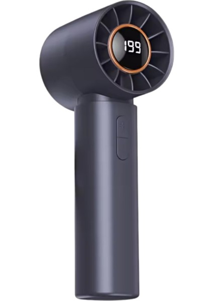 Taşınabililir Mini USB Şarjlı Turbo Dijital Ekranlı El Vantilatör Fan Soğutucu T12