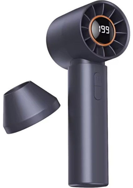 Taşınabililir Mini USB Şarjlı Turbo Dijital Ekranlı El Vantilatör Fan Soğutucu T12 fırsatları