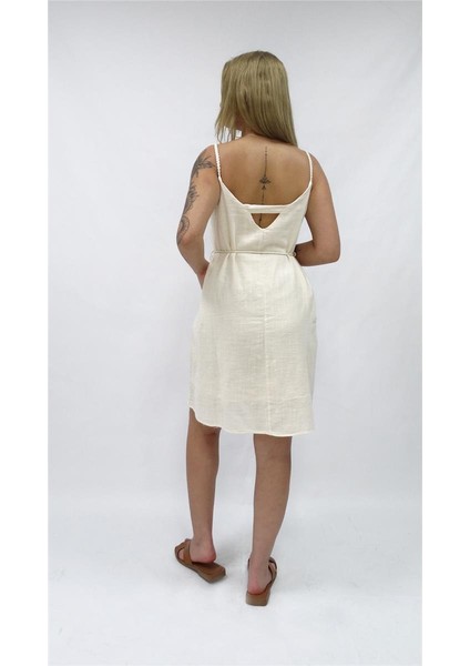 Kadın Nisan Keten Askılı Elbise fiyatları