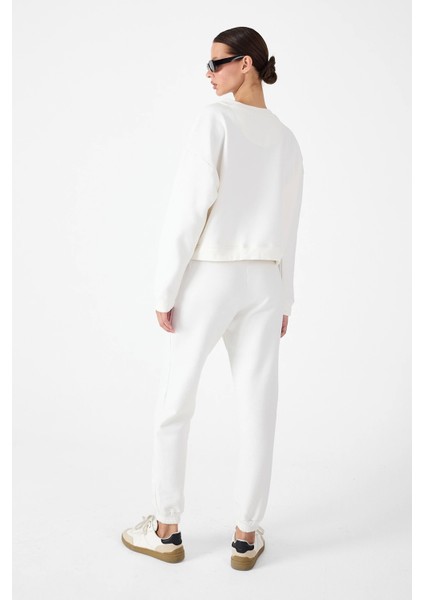 Bisiklet Yaka Sweatshirt & Beli Lastikli Jogger Eşofman Altı indirimleri