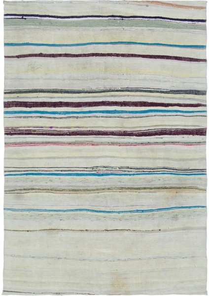 Girit Kahverengi Geometrik Yün Modern Desenli Yün Hav Toz Vermez Leke Tutmayan Salon Yolluk Mutfak El Dokuma Halı