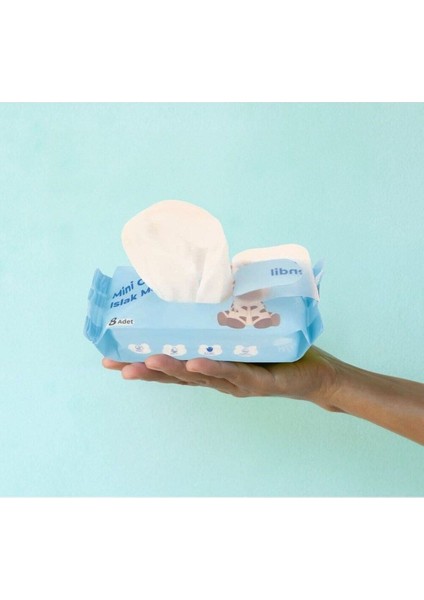 Sevimli Desenli Cep Islak Mendil 1 Adet 8’li Paket hijyenik Çocuk ve Bebek Için Taşınabilir Cep Boy fırsatları
