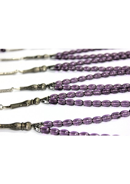 Oniks Taşı 10’lu Cam Tesbih Seti - Hediyelik Aksesuar & Bujiteri & Mor fiyatları