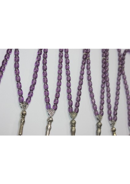 Oniks Taşı 10’lu Cam Tesbih Seti - Hediyelik Aksesuar & Bujiteri & Mor fırsatları