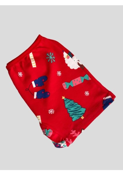Kız Çocuk Pamuklu Yılbaşı Noel Christmas Çam Ağacı Şeker Desenli Ip Askılı Kutulu Atlet Boxer Takımı modelleri