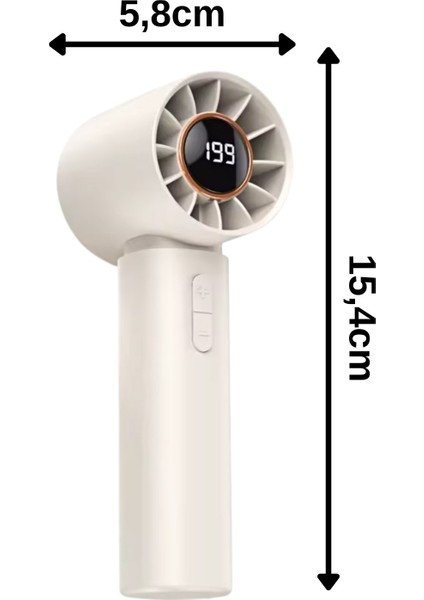 Taşınabililir Mini USB Şarjlı Turbo Dijital Ekranlı El Vantilatör Fan Soğutucu T12 modelleri