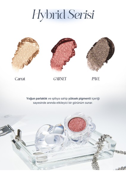 Yoğun Işıltılı Krem Dokulu Çok Amaçlı Tekli Far Muzıgae Mansıon One&only Shadow Hybrid (Pave) modelleri