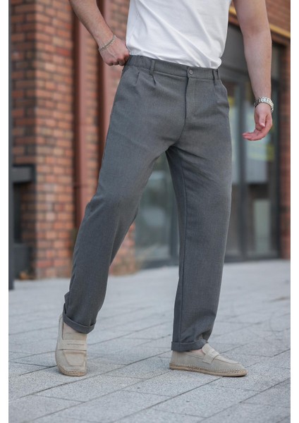 Antrasit Rahat Kesim Erkek Kumaş Pantolon E6577 fiyatları