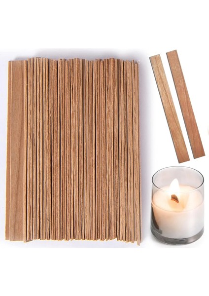 Hazır Mum Fitili Tutacaklı 10 Adet ve Ahşap Mum Fitili 10 Adet Mum Yapımı Mum Fitil Seti 20 Adet modelleri