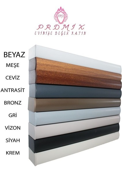 Tek Kanallı Dekoratif Perde Ray Kornişi Alüminyum Ayaklı indirimleri