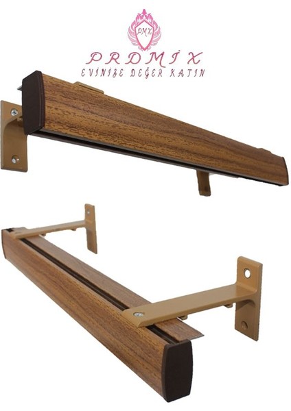 Tek Kanallı Dekoratif Perde Ray Kornişi Alüminyum Ayaklı fiyatları