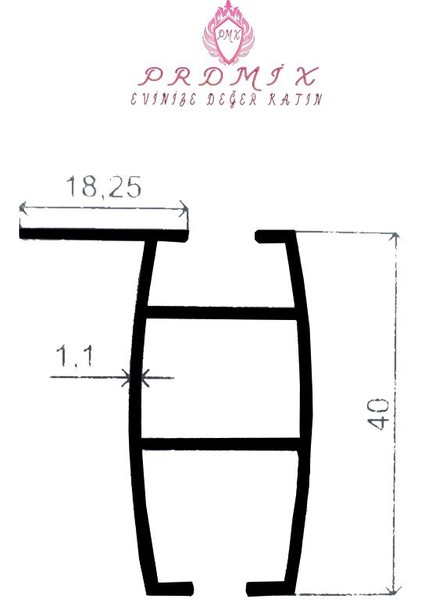 Tek Kanallı Dekoratif Perde Ray Kornişi Alüminyum Ayaklı modelleri