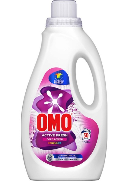 Active Fresh Cold Power Renkliler Için Sıvı Deterjan 1500 ml X1 fiyatları