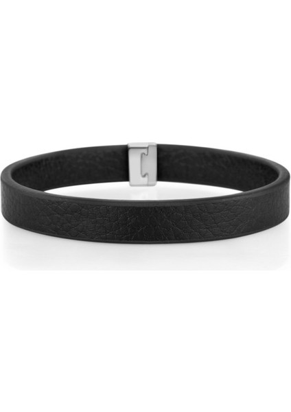 DKJ.6.10020-1 Deri Siyah Renk Erkek Bileklik