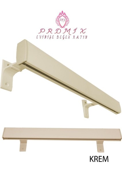 Tek Kanallı Dekoratif Perde Ray Kornişi Alüminyum Ayaklı fiyatları