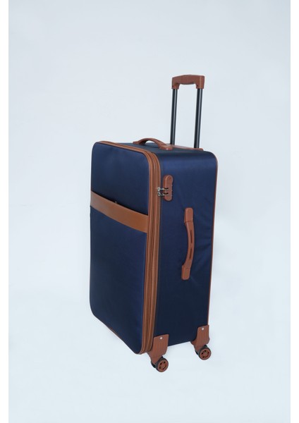 Wordrobe Raflı 4 Teker Çekçekli Lacivert Büyük Boy Valiz fırsatları