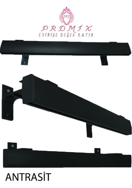 Tek Kanallı Dekoratif Perde Ray Kornişi Alüminyum Ayaklı fiyatları