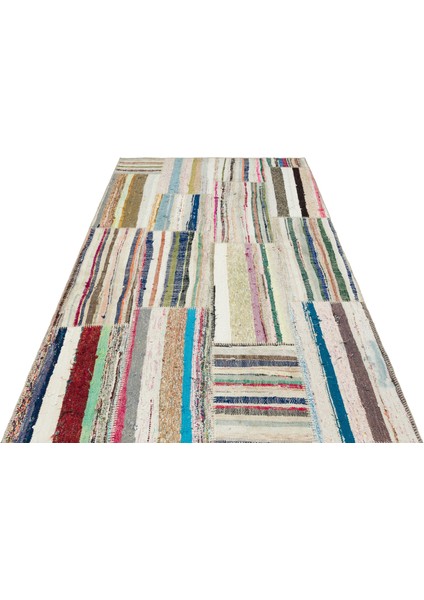 Teselya Bej Patchwork Yün Modern Desenli Yün Hav Toz Vermez Leke Tutmayan Salon Yolluk Mutfak El Dokuma Halı modelleri