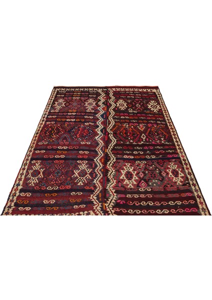 Iskece Kırmızı Eskitme Yün Modern Desenli Yün Hav Toz Vermez Leke Tutmayan Salon Yolluk Mutfak El Dokuma Halı modelleri